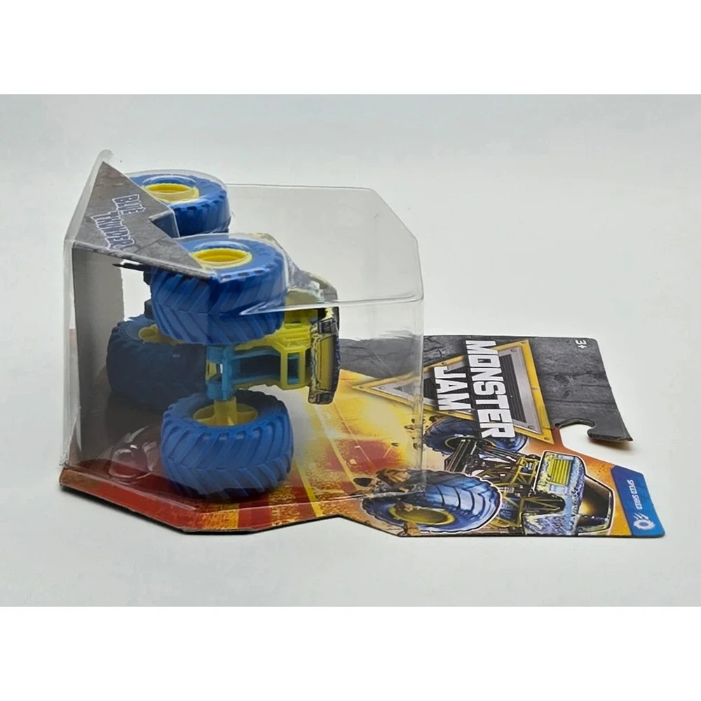 Monster Jam Blue Thunder Monster Truck Kids‎ 1:64 Yellow Blue Speed Shred Series